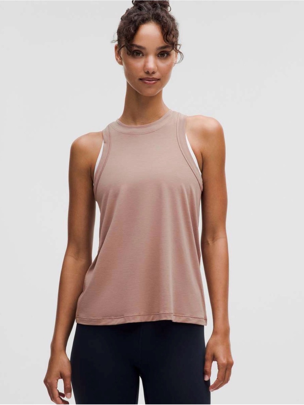 Lululemon Jersey Training Tank Top Twilight Rose Sz 4